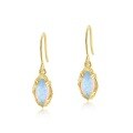 wholesale S925 Sterling Silver Japanese Light Luxury Jewelry Vintage Style Opal Earrings for Women, Niche Design Wholesale Customization-0-4