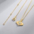 wholesale S925 Sterling Silver Gold-Plated New European and American Fashion Minimalist Evil Eye Pendant Choker Necklace for Women Wholesale from Manufacturers-0-2