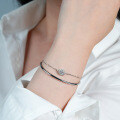 Sterling Silver Moissanite Stackable Bracelet Bangle, Minimalist Openable Cuff-0-1