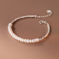 wholesale S925 silver bracelet with a few ounces of broken silver, Qian Duoduo series pearl jewelry S5455-0-3