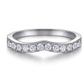 wholesale S925 Sterling Silver 3-Carat Marquise Moissanite Women's Ring Set Stackable Ring High-End Jewelry-0-2