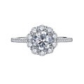 wholesale S925 Silver 1-Carat High-Carbon Diamond Exquisite Full Diamond Micro-Set Ring, ZHUO ZHI FAN Jewelry New-0-4