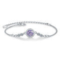 S925 Sterling Silver Moissanite Bubble Bead Bracelet for Women-0-12
