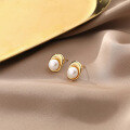 wholesale 925 Silver Freshwater Pearl Earrings For Women, Ins Minimalist Style, Wholesale Available-0-6