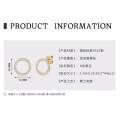 925 Sterling Silver Square Double Prong Single Stone D Color Moissanite Earrings-0-35