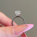 wholesale S925 Sterling Silver New Jewelry Drop-shaped Ring Wish Cross-border 7*11mm Pear-shaped Ring Band-0-1