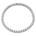 925 Silver 10mm 4ct Moissanite Full Diamond Necklace Minimalist Cross-border-0-3