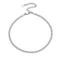 wholesale S925 Sterling Silver Cloud-Pull Jewelry 25mm Floral Side Ankle Chain, INS Minimalist Versatile Wholesale from Manufacturer-0-4