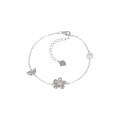 wholesale 925 Sterling Silver Freshwater Pearl Flower Bracelet for Women, Small Batch Design, Korean Style High-End Sense Accessories Gift for Best Friend or Girlfriend-0-4