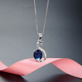 wholesale 925 Sterling Silver European and American New Fashion Swan Pendant Necklace, Simple and Versatile Niche Design Crystal Popular Jewelry-0-0