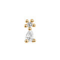 wholesale 925 Sterling Silver Single Shining Stud Earrings For Women-0-5