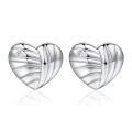 wholesale 925 Sterling Silver Cross-Border Pure Silver Women's Earrings Twist Love Ear Studs European and American Silver Jewelry Ear Piercing High-End Sense-0-0