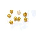 wholesale S925 Gold-Plated Hollow Twin Lotus Loose Beads for DIY Bracelet Necklace Accessories, Back Cloud Spacer Beads-0-4