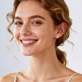 S925 Sterling Silver Natural Freshwater Pearl Stud Earrings, Classic Round Design-0-1