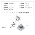S925 Silver 1ct Moissanite Geometric Octagon Stud Earrings-0-6