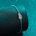 S925 Sterling Silver Full Moissanite Bracelet for Women, Minimalist Daily Wear-0-1