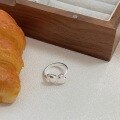 wholesale S925 Sterling Silver Open Heart Ring for Women, Korean Dongdaemun Summer New Arrival, Versatile High-End Niche Ring-0-5