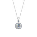 Metal Pendant Necklace for Women, Moissanite-Inspired, Full Diamond Choker, Fashion Versatile Wholesale-0-3