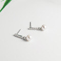 wholesale S925 Silver Shell Pearl Synthetic Pearl Stud Earrings for Women, ShortG9503-0-0