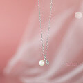wholesale S925 Sterling Silver Cherry Freshwater Pearl Necklace, A Minimalist And Niche Design With A Luxurious Feel, Pearl Collarbone Chain For Wholesale-0-1