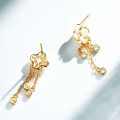 18K Rose Gold Plated Clover Mother-of-Pearl Necklace Set-0-2