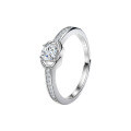 S925 Sterling Silver Moissanite Bouquet Ring, Valentine's Gift, Fade-Resistant-0-3