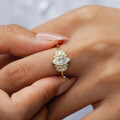 S925 Sterling Silver Fashion Diamond Moissanite Ring, Simple and Versatile-0-1
