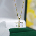 wholesale S925 Silver Vintage French Style Luxury Daily Versatile Gentle Pendant with White Zircon-0-1