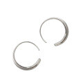 wholesale S925 silver Korean version O-shaped earrings, ins new style, simple and elegant, versatile earrings for women-0-4
