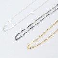 wholesale 925 Sterling Silver Plated with 18K Gold Color Cross Chain Women's Fashion Collarbone Necklace Pendant Chain Wholesale Manufacturer-0-1