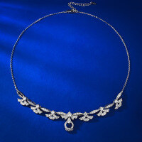 wholesale Metal material new product variety of wearing necklace collarbone chain with pendant sub-necklace adjustable length European and American cross-border model-N336 All-match chain 925 silver