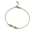 wholesale S925 silver gold-colored Vajra antique diamond-studded bracelet for women-0-4