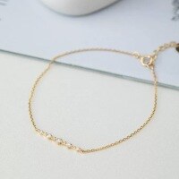 wholesale S925 Sterling Silver Round Pave Diamond Bracelet Ins Style Small Trendy Women's Jewelry S7092-S925 silver one silver>925 silver