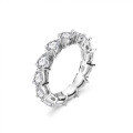 S925 Silver Ring, Moissanite Stackable Pinky Ring for Women, Jewelry Manufacturer-0-3