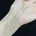 wholesale 18k gold petite luxury bracelet with 03 carat lab-grown pear-shaped diamond drop, available in stock-0-3
