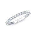 S925 Sterling Silver D Color Moissanite Ring, Sparkling Starry Design-0-6