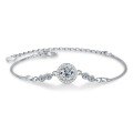 S925 Sterling Silver Moissanite Bubble Bead Bracelet for Women-0-4