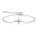 S925 Sterling Silver Four-Leaf Clover Moissanite Bracelet for Women-0-46