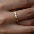 S925 Sterling Silver Inside-Outside Arc Moissanite Ring for Women Wholesale-0-2