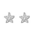 wholesale S925 Sterling Silver Plum Blossom Stud Earrings Sweet and Delicate Ins Style Petal Diamond Inlaid Earrings Women Cross-Border Wholesale-0-6