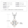 S925 Silver Icy Elegance Necklace with Moissanite and Freshwater Pearl-0-4