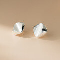 wholesale S925 Sterling Silver Small Fresh Sweet Ins Style Minimalist Design Brushed Diamond Stud Ear Clasp M06645-0-3