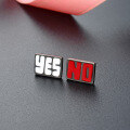 wholesale S925 silver trendy nightclub-style Y E S N O letter sexy creative design earrings-0-1