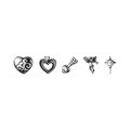 wholesale S925 Sterling Silver Taibai Small Angel Love Earrings Retro Miniature Personalized Elegant Ear Accessories M01502-0-4