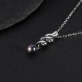 wholesale S925 Sterling Silver New Natural Freshwater Pearl Necklace with Personalized Design, Fashionable and Lightly Luxurious Collarbone Chain Pendant-0-2