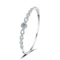 S925 Sterling Silver 05ct Moissanite Minimalist Boho Bracelet Wholesale-0-3