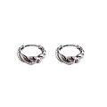 wholesale 925 Sterling Silver Line Earrings for Women, Minimalist Design Stud Hoop Earrings New Collection-0-4