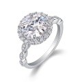 S925 Silver Exaggerated Moissanite Custom Ring for Women-0-5