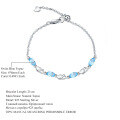 wholesale S925 Sterling Silver Light Luxury Matching Natural Topaz Bracelet for Women, European and American Style Personality Natural Colored Gemstone Garnet Bracelet-0-6