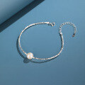 wholesale S925 Sterling Silver Sparkling Bracelet for Women, Light Luxury with a Few Grams of Crushed Silver and Freshwater Pearl Bracelet, Cross-Border New Accessory-0-2